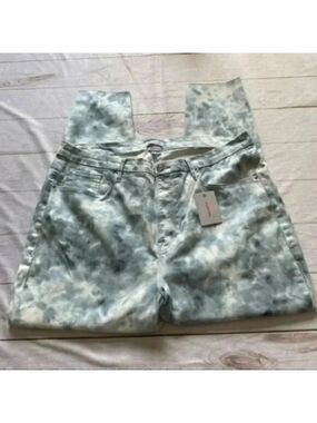 Good American womens good leg cloud tie dye jeans size 24